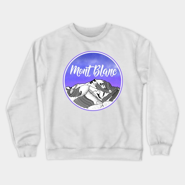 Mont blanc France Crewneck Sweatshirt by mailboxdisco